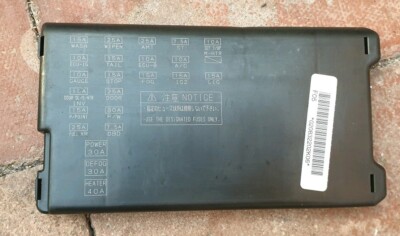 TOYOTA COROLLA MK9 2002-2006 FUSE BOX COVER LID TRIM black grey