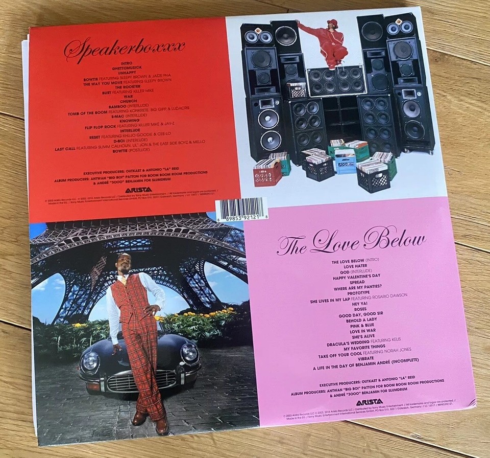 OutKast Speakerboxx/The Love Below VINYL 12" Album Box Set 4 discs