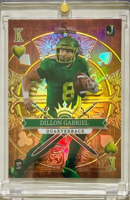 2023 WC 5 Card Draw Stacked Deck Dillon Gabriel RC 1/5 King of Heart Jokers Wild