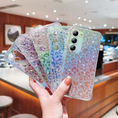 Leopard Print Shockproof Phone Case For Samsung Galaxy S25 Ultra S24 S23 A17 A56
