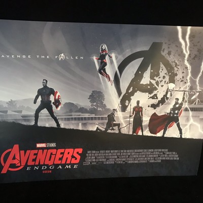 Marvel Avengers End Game Odeon Uk Cinema Poster Rare Ebay