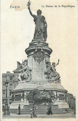 75 PARIS STATUE DER REPUBLIK - 8131 -FLECK