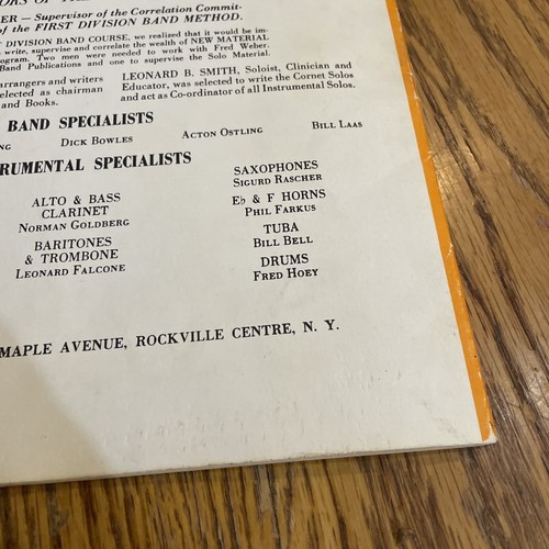Fred Weber Horn F Sheet Music Book III First Div Band Method 32 Pgs 1964 Vintage - Picture 7 of 7