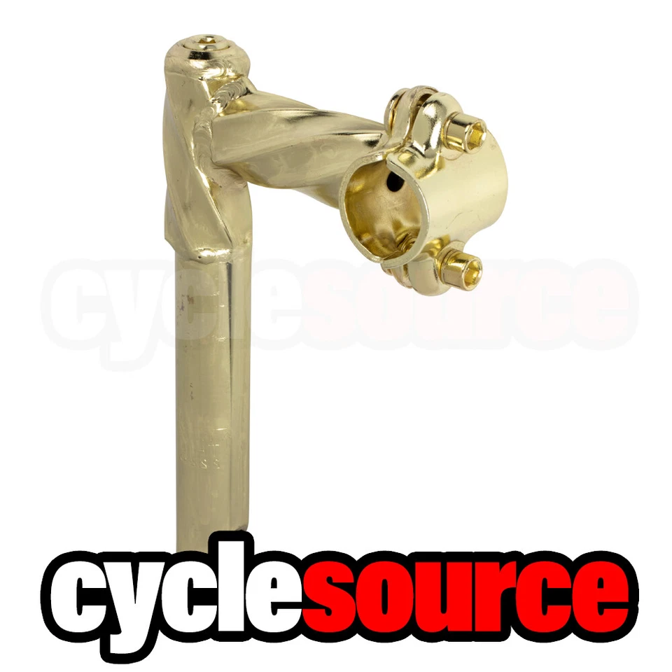 OG Lowrider Bicycle Bike Square Twisted 2-Screw 22.2mm Stem Gold​ - Image 2 of 3