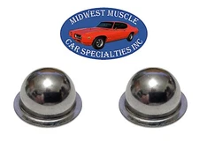 GM Bucket & Bench Seat Hinge Pivot Pin Rod End Trim Chrome Push On Cap 2pcs RU