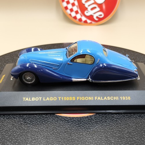 ixo Museum 1/43 Talbot Lago T150SS Figoni Falaschi 1938 Blue MUS007 - Picture 2 of 14