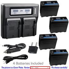 Kastar Battery LCD Fast Charger for Sony NP-F970PRO Sony CCD-TR3100 CCD-TR3200