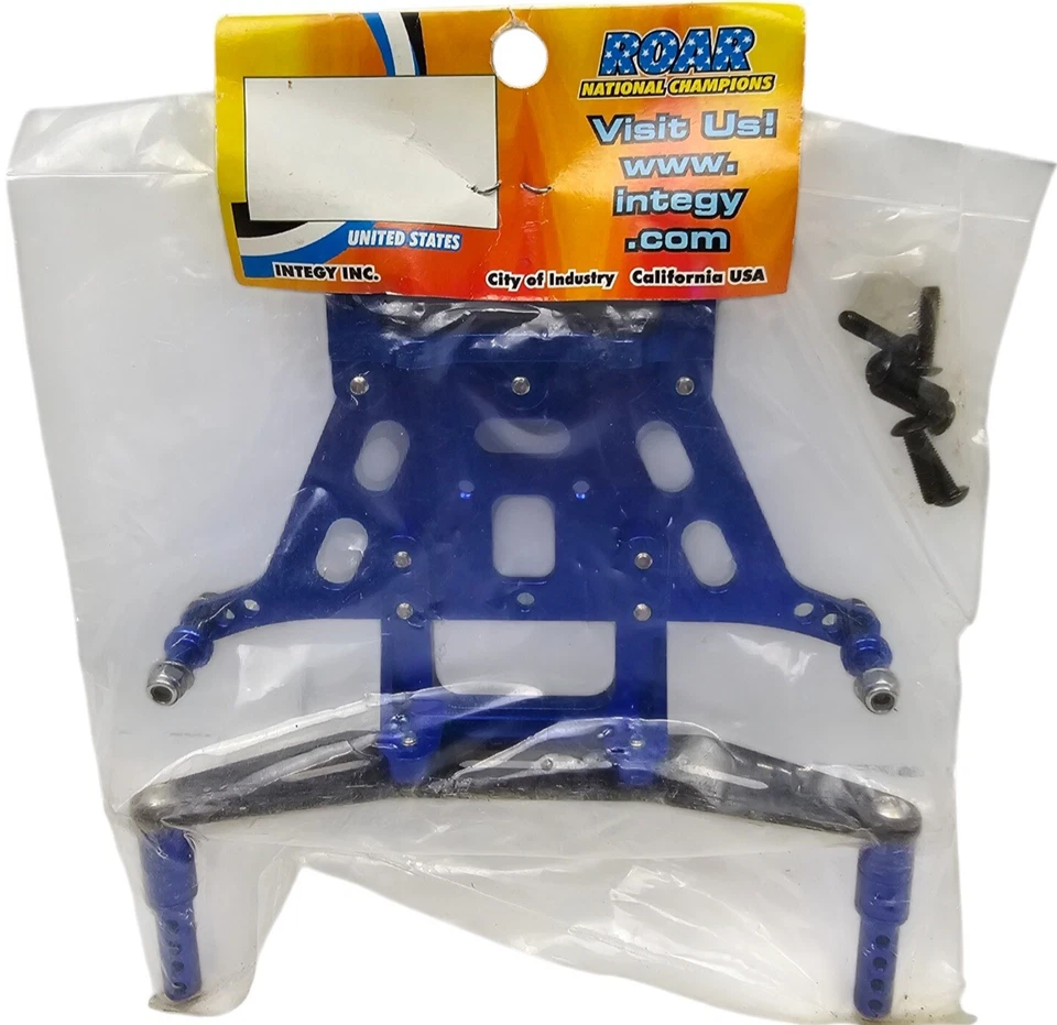 Integy Alloy Rear Shock Tower For Traxxas Stampede T7957 BLUE Discontinued NOS - Image 3 of 3