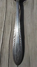 NATIONAL SILVER CO. (NSC) EPNS 7" FLAME Gumbo Spoon
