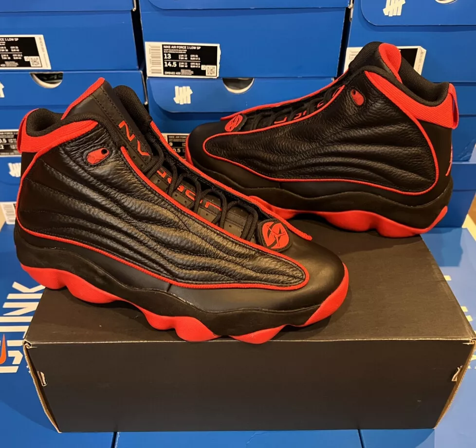 Nike Air Jordan PRO STRONG BRED DC8418-006 MENS Choose Size BLACK/UNIVERSITY RED