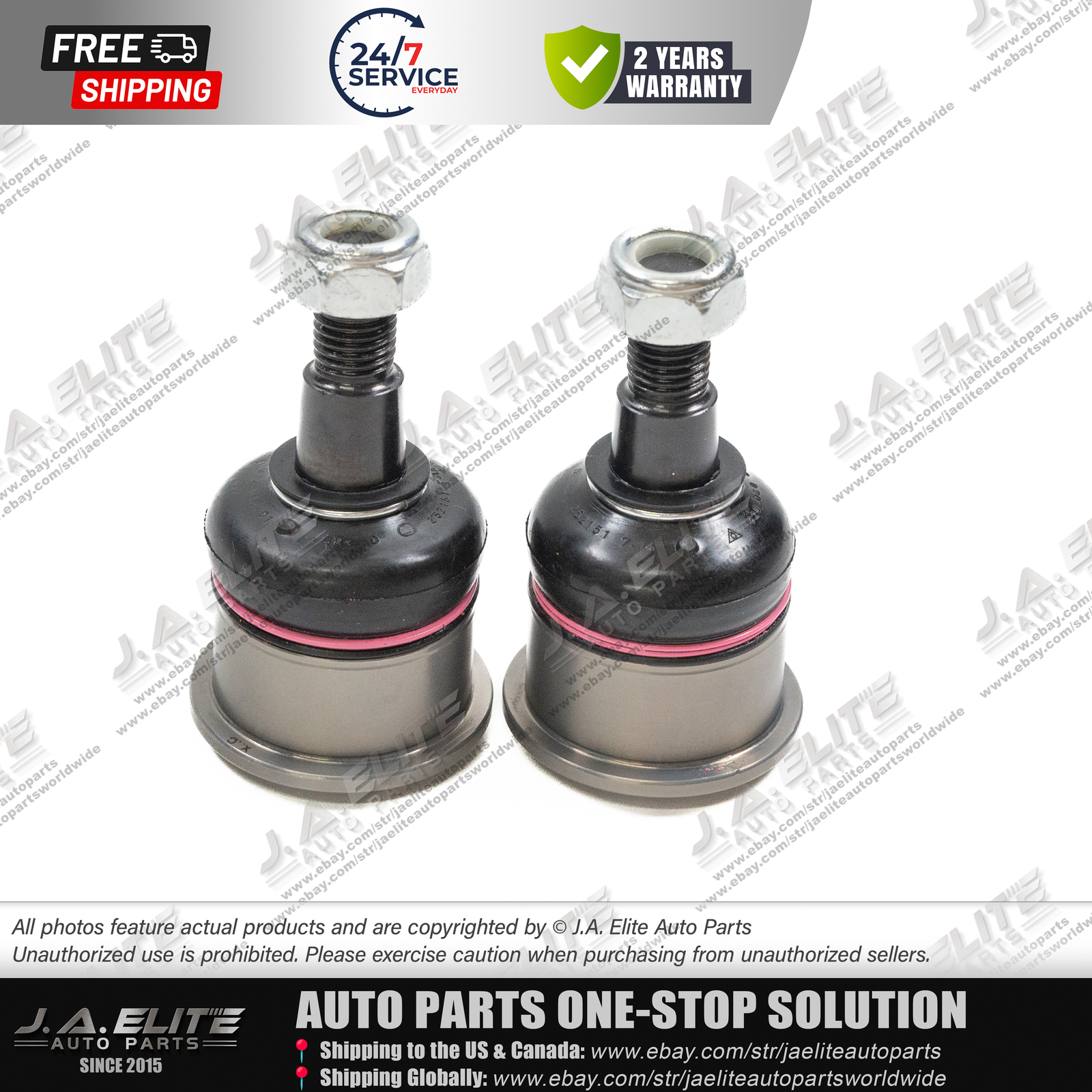 2pcs Upper Control Arm Ball Joint for Bentley Arnage, Rolls Royce Silver Seraph