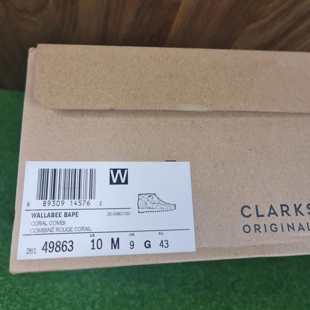 Mens Size 10 US - A Bathing Ape x Clarks Wallabee Boot (Camo