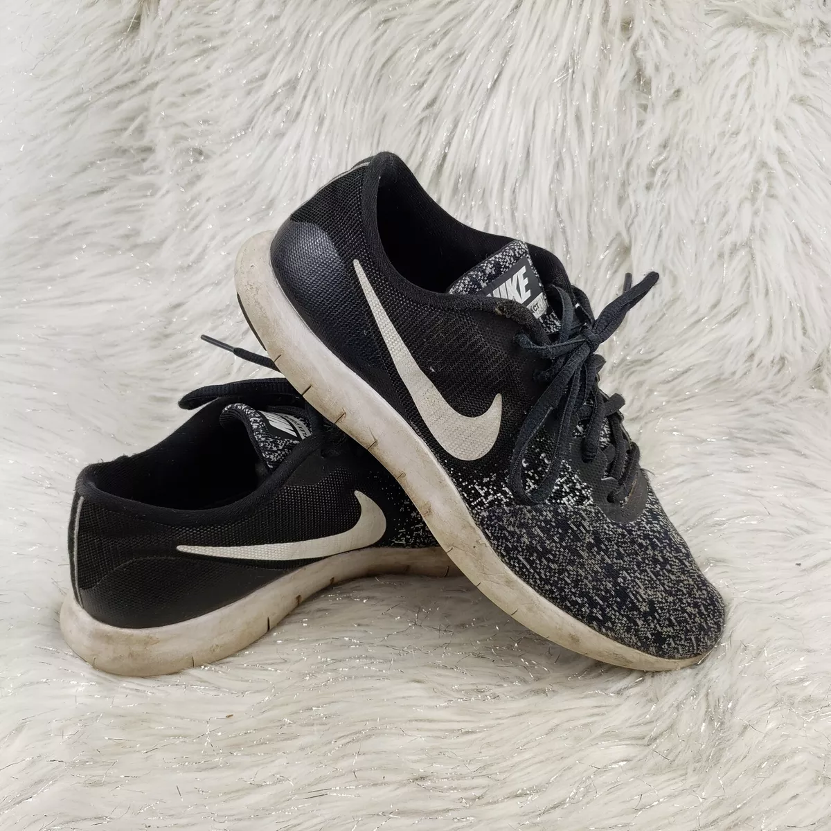 NIKE FLEX CONTACT Black Athletic Shoes Womens Size US 9 |