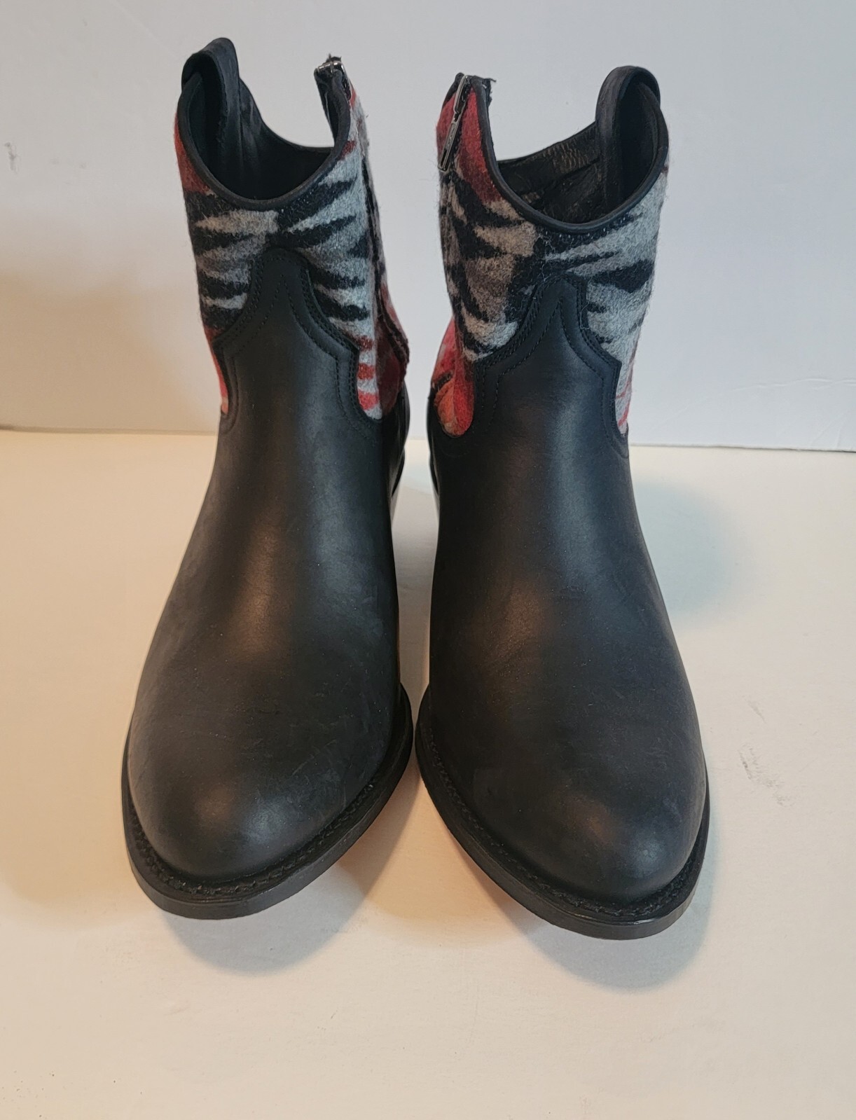 SENDRA Black Leather Western Boots Made in Spain Wo… Gem