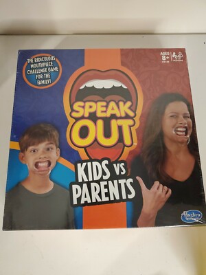 Hasbro Gaming - SPEAK OUT Table Top Game, Interactive Game 10 Mouthpeices, NEW