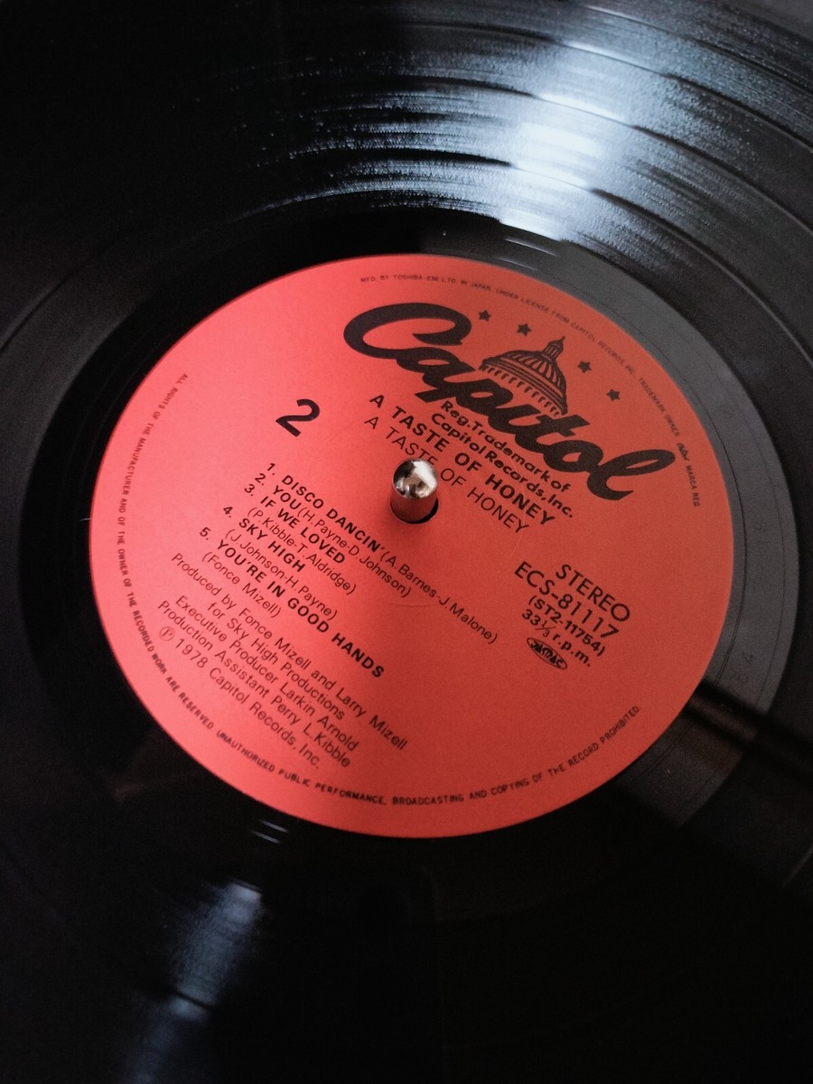 12” A Taste Of Honey Do It Good / I Love You PRP8114 CAPITOL プロモ /00250 12” A Taste Of Honey Do It Good / I Love You PRP8114 CAPITOL