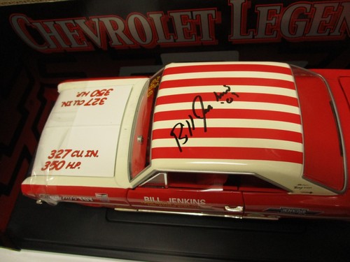 HAND SIGNED BY BILL JENKINS ERTLE CHEVROLET LEGENDS 1966 CHEVY NOVA A/S - Picture 2 of 14