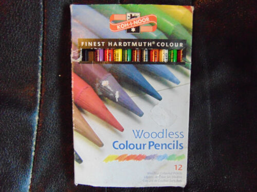 Crayons de couleur sans bois Koh i Noor Hardtmuth - 8 longs + 2 partiels - Photo 1 sur 5