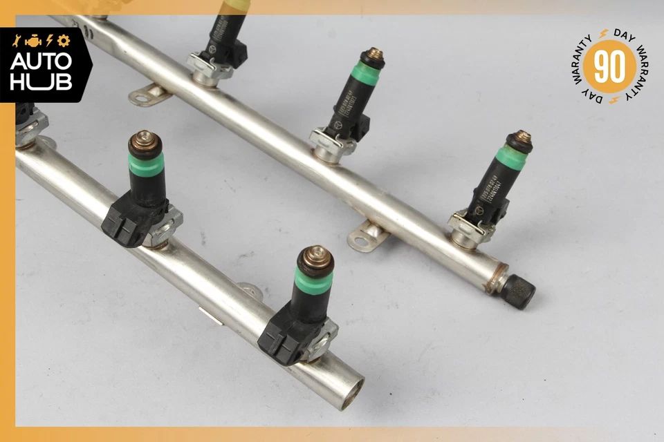 Carril inyector de combustible 03-14 Mercedes W221 S600 CL600 S65 AMG M275 2750700695 OEM Foto 2 de 4