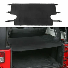 Rear Cargo Cover Trunk Shield Shade for 2007-2018 Jeep Wrangler JK Nylon 4 Door