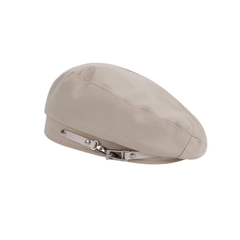 Beret Simple Small Women Octagonal Hat Retro Versatile