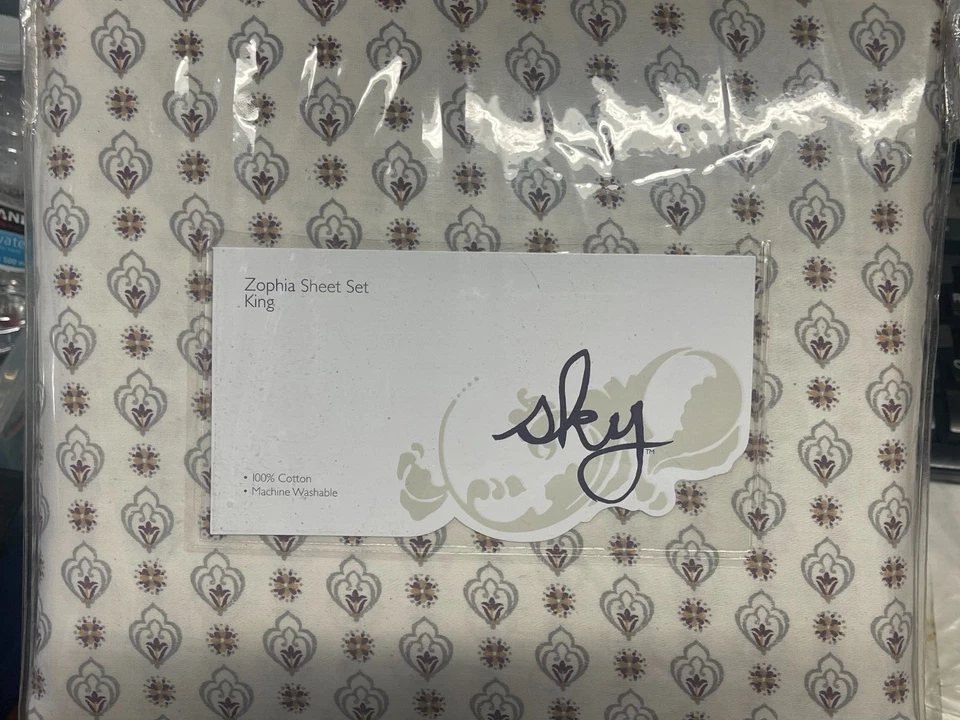 JUEGO DE SÁBANAS SKY ZOPHIA TALLA KING 4 PIEZAS COLOR MILTI NUEVO  Foto 3 de 4