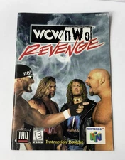 Nintendo 64- WCW/NWO Revenge- Original Instruction Manual ONLY- NO GAME