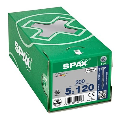 SPAX Schrauben T-STAR plus Seko WIROX Holzschraube 5,0 x 120 mm Teilgewinde