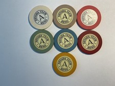 Nevada Club, Reno roulette chips. - Table A