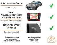 Autoradio Alpine INE-W611D FüR Alfa Romeo Brera Bose Soundsystem Navigationssyst