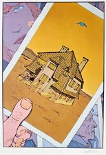 JEAN GIRAUD MOEBIUS 1984 SCREEN PRINT COLOR LITHOGRAPH ART PRINT SIGNED PG 6