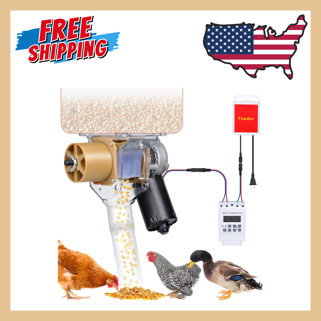 Poultry Timer Timed Automatic Chicken Feeder 16 Groups of Timer & Quantitative ...