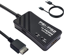 HDMI Adapter For PS1/PS2, PS1/PS2 To HDMI Converter Support RGB Signal And YPbPr
