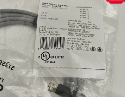 1PC NEW FESTO 8078223 NEBA-M8G3-U-2.5-N-LE3