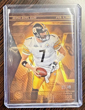 2025 Silhouette BEN ROETHLISBERGER Super Bowl XLIII Die Cut #11 Booked 01/49