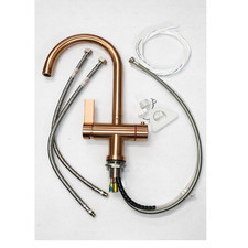 Swan Spout Hot Water Tap Copper Rose Gold Boiling Water Tap Only