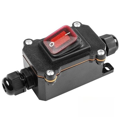 IP66 Waterproof Inline Cord Switch DPST 12V-24V/110V-250V| AC/DC Rocker Switc...