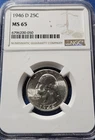 A 1946 D Washington Quarter NGC MS65!!!