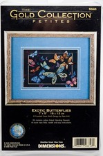 Dimensions Gold Collection Petites Exotic Butterflies Cross Stitch Kit 6846 New