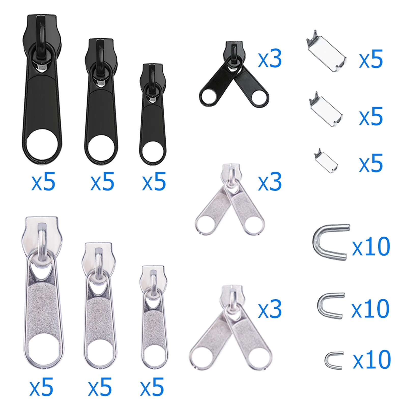 85PCS Universal Zipper Repair Kit Clothing Tent Bag Broken ZipperFix Replacement - product detail image 7