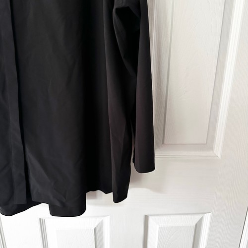 Athleta Black Plus Size Urbanite Covered Button Down High Low Boxy Shirt 3X - Picture 8 of 9