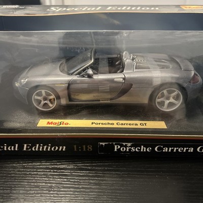 Maisto Silver Porsche Carrera GT 1:18 Scale Diecast Model Car by