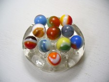1061 Vitro Agate Marbles Lot of 11 pcs. This is a nice mixed lot of Vitros