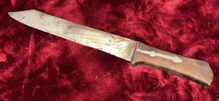 Hudson's Bay Company Trade Knife HBC Marked Pewter Inlaid Handle Fur Trade Era