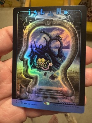 MtG 島 Secret Lair SLD foil 英語 8枚セット＋おまけ MTG Island Rainbow FOIL Secret Lair Brain x Dead NM Basic Land