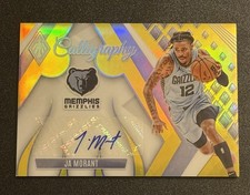 2023 Panini Phoenix Ja Morant Calligraphy Auto Gold /35 Memphis Grizzlies