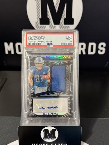 2023 Obsidian Sam LaPorta RPA Auto PSA 9 RC 122/199 🔥 Lions