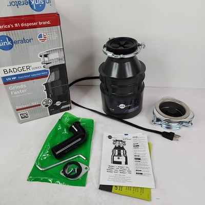 Insinkerator Badger 5XL 1/2 HP Garbage Disposal Power Cord Attached Corded