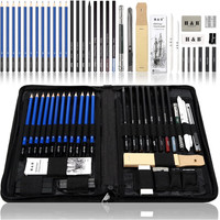 Bleistifte Set 40 StüCk Skizzierstifte Graphit Kohle Pastell