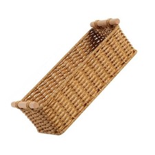Rattan Storage Basket for Bathroom Shelf or For Toilet Tank 35x15x10/12cm